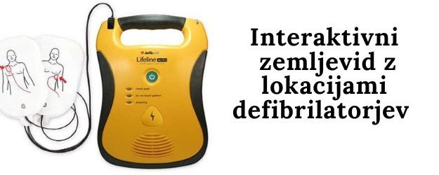Defibrilatorji zemljevid